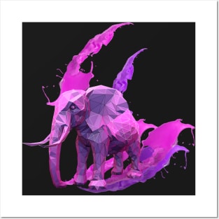 Pink Elephant Posters and Art